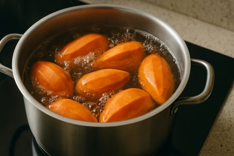Temps de cuisson patate douce à l'eau