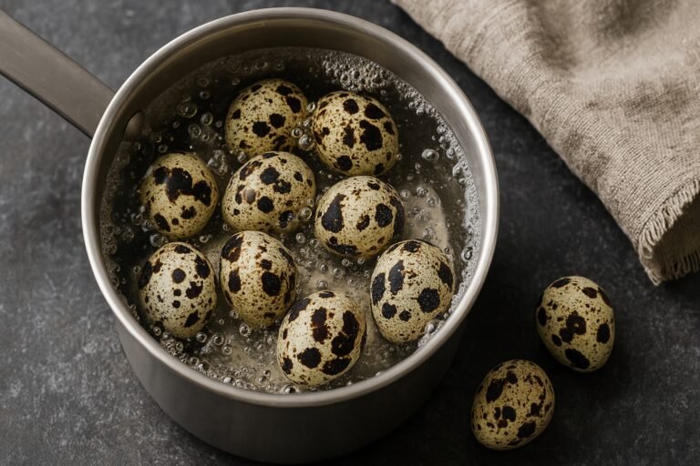 Temps de cuisson d'œuf de caille