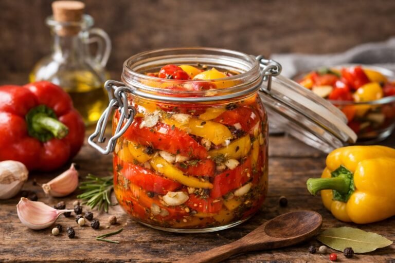Combien de temps peut-on conserver des poivrons marinés
